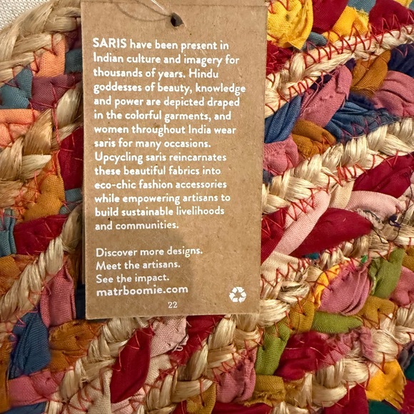 Multicolor Woven Tote Bag - Picture 3 of 9